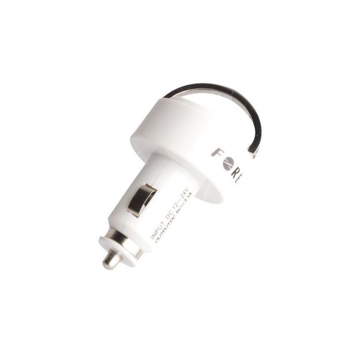 Univerzálna auto nabíjačka USB 2in1 1A/2.1A biela