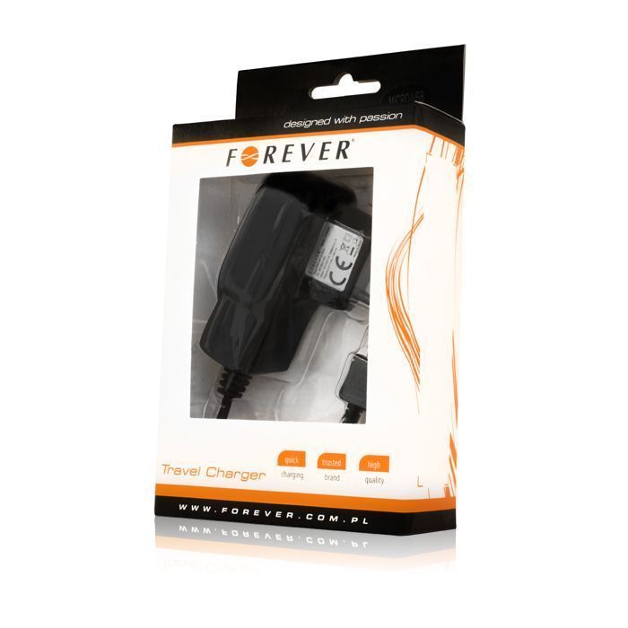 Sieťová nabíjačka FOREVER s mini USB 1A HQ