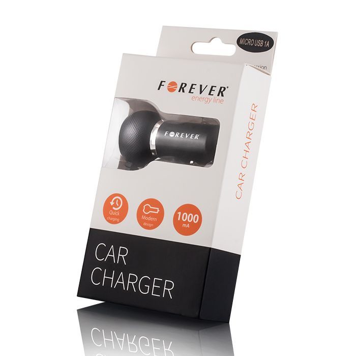 Auto nabíjačka FOREVER s micro USB 1 A HQ