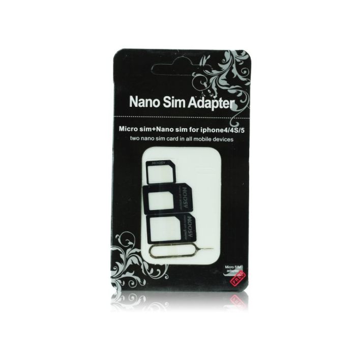 Adaptér pre Nano SIM/Micro, Micro Sim a Nano/Sim (NOOSY 3 v 1)