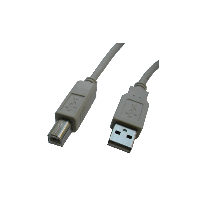 Kábel pre tlačiarne USB 2.0 2m A-B sivý