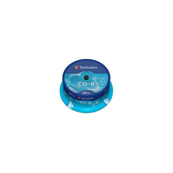 CD-R Verbatim 700MB  52x25ks v cake obale