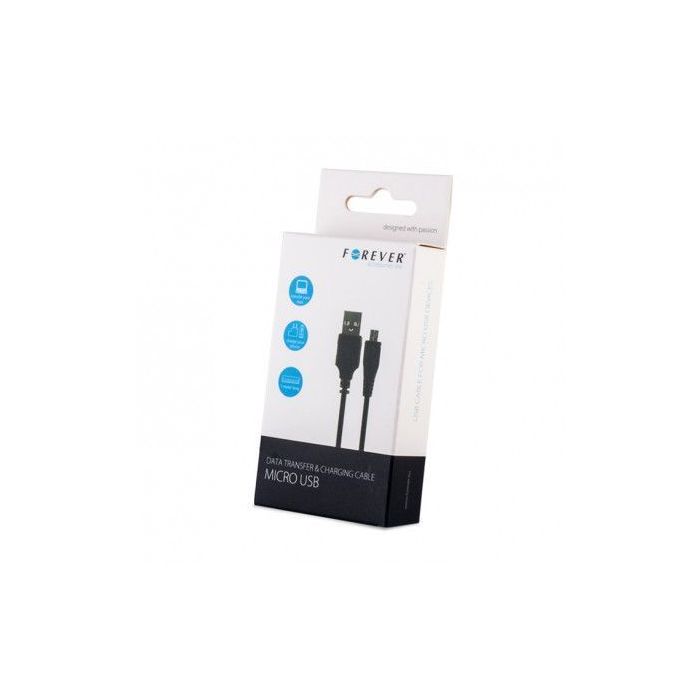 FOREVER micro USB kábel čierny 3m