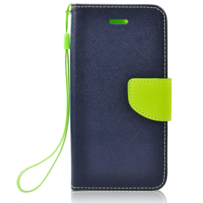 Diárové puzdro na Samsung Galaxy J3 J320 2016 Fancy Book modro-limetkové