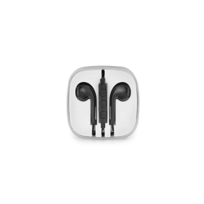 Handsfree slúchadlá Stereo pre Apple iPhone New Box čierne