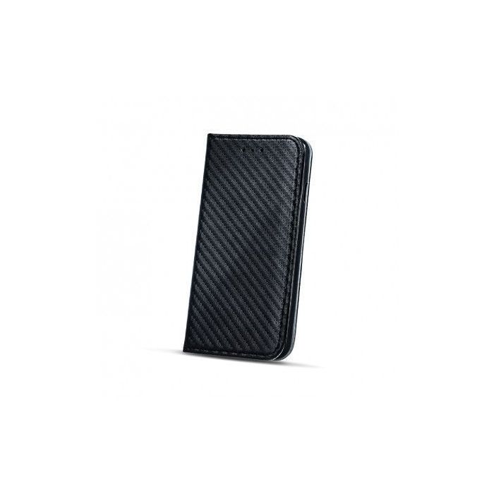 Diárové puzdro Smart Carbon pre Apple iPhone 7/8 čierne