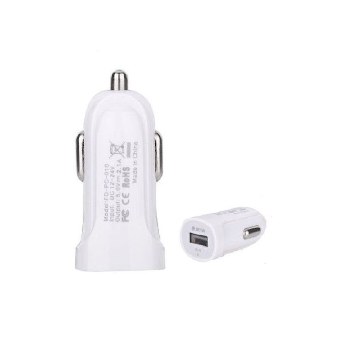 Auto nabíjačka Devia Smart Charger USB 2,1 A biela