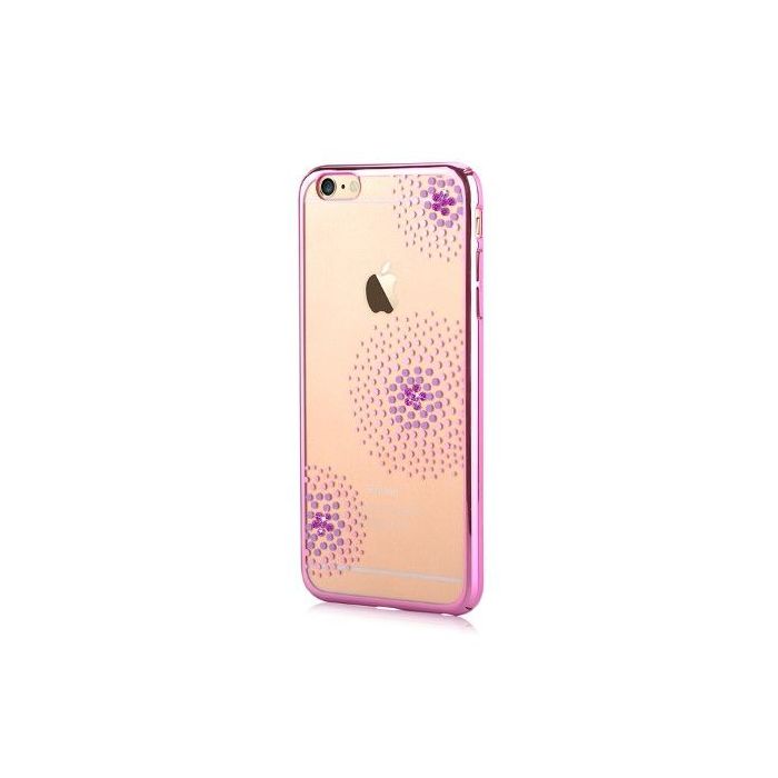 Silikónové puzdro Beeyo Flower Dots pre Apple iPhone 7/8 ružové
