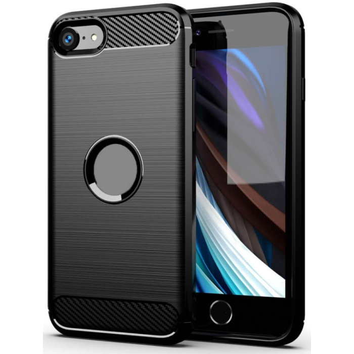 Silikónové puzdro na Apple iPhone 7 Plus/8 Plus Carbon TPU čierne