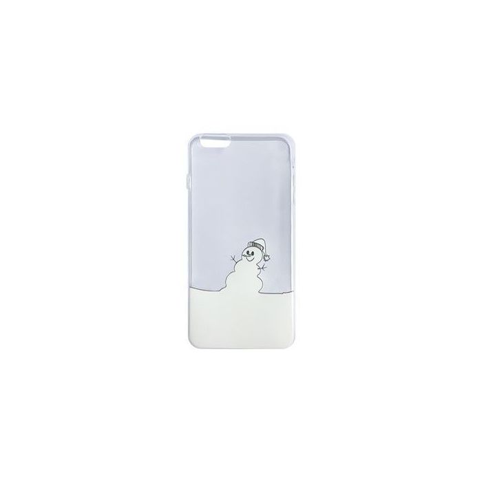 Silikónové puzdro Ultra Trendy Snehuliak pre Apple iPhone 6/6s Plus zimný motív