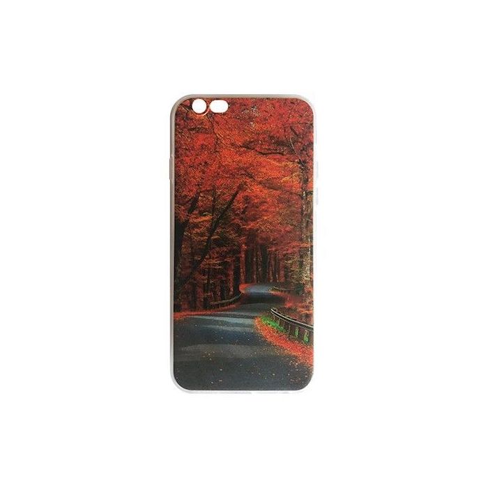 Silikonové puzdro Ultra Trendy Road pre Apple iPhone 7/8 Plus jesenný motív