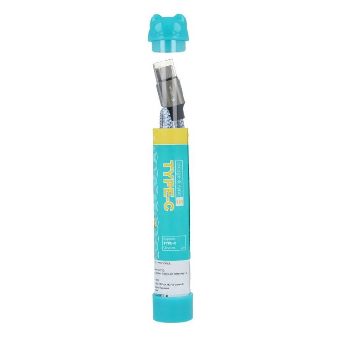 Kábel Devia Vogue USB typ - C tuba modrý