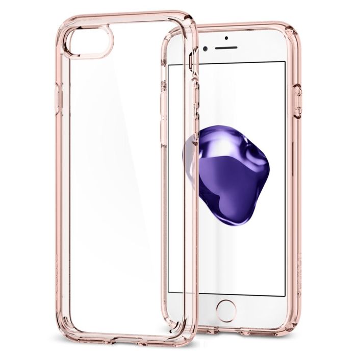 Odolné puzdro na Apple iPhone 7/8/SE 2020 Spigen Ultra Hybrid 2 rose crystal