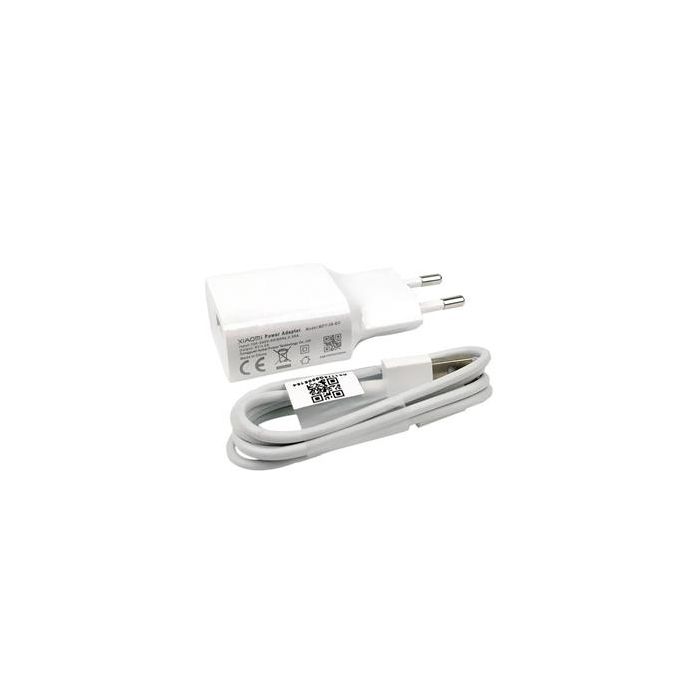 Xiaomi MDY-08-EO Cestovní Dobíječ 2A + microUSB Datový Kabel White (Bulk)