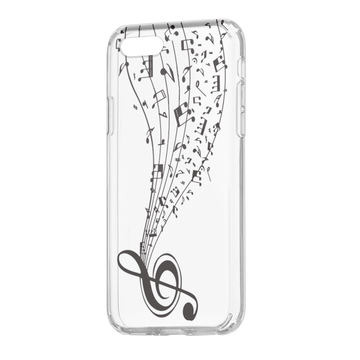 Silikónové puzdro Ultra Trendy Music2 pre Huawei P20 Lite transparentné