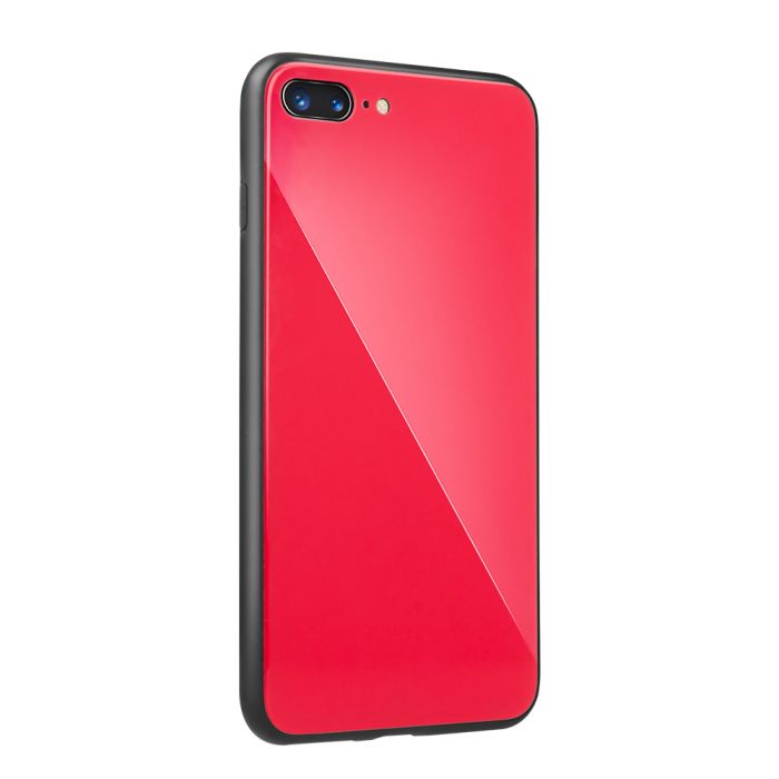 Plastové puzdro Glass case pre Huawei Mate 20 Lite červené