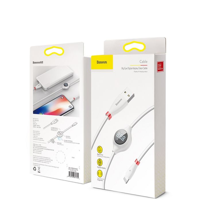 Apple lightning kábel 8-pin Baseus Big Eye čierny 