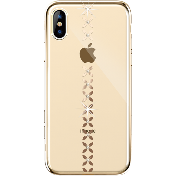 Plastové puzdro Devia Lucky Star pre Apple iPhone XR zlaté