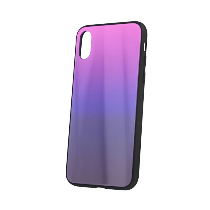 Plastové puzdro Aurora Glass pre Apple iPhone 7, 8 ružovo- čierne