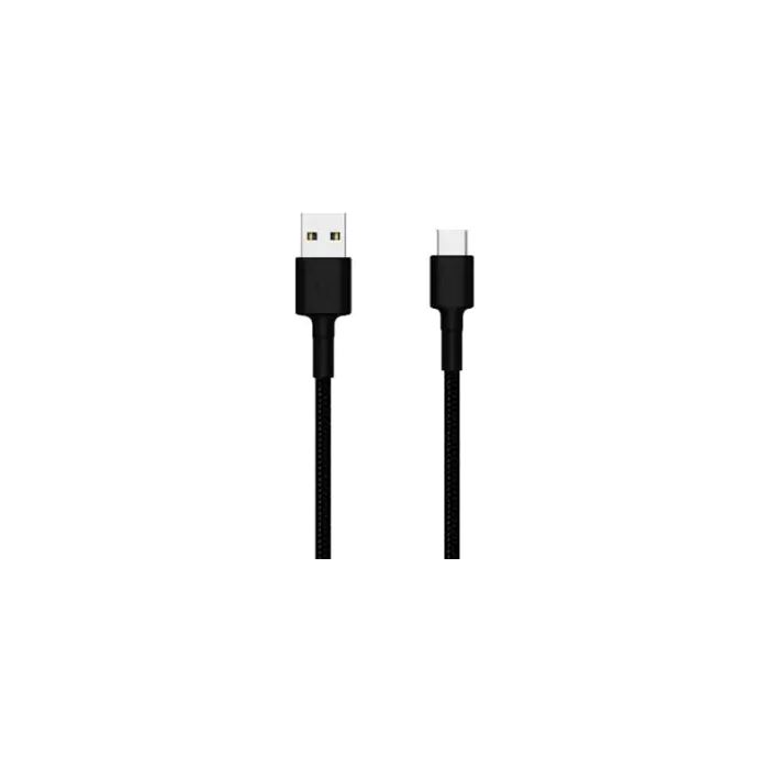Kábel Xiaomi Mi Type-C Braided, USB-A na USB-C, 1m, čierny (Blister)
