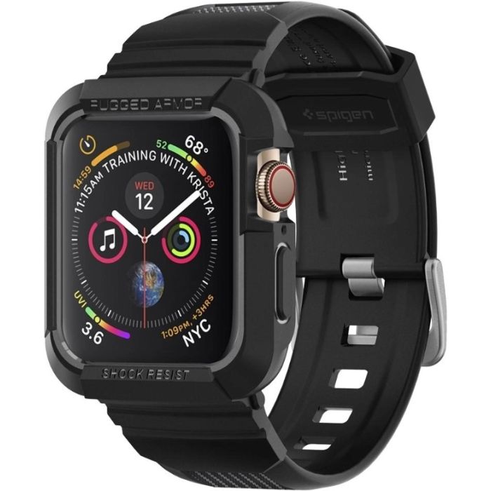 Remienok Spigen Rugged Armor Pro Apple Watch 4/5/6/7/SE 44/45mm čierny