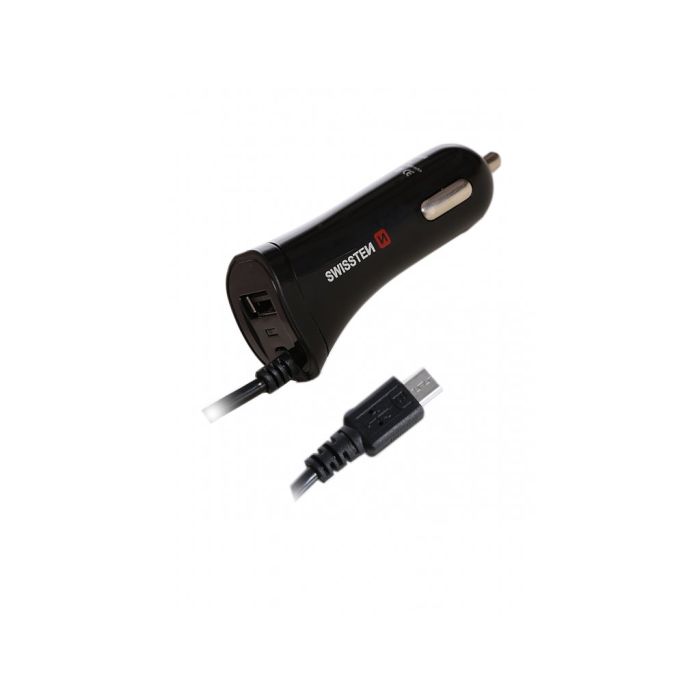 Autonabíjačka Swissten CL micro USB a 2,4A čierna