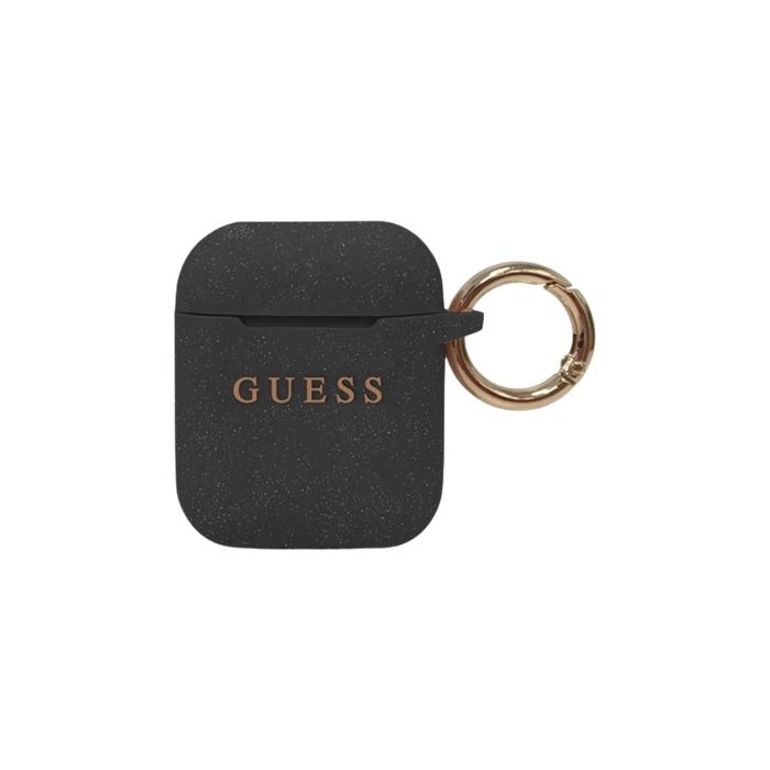 Guess Silicone Case AirPods 1/2 GUACCSILGLBK Black
