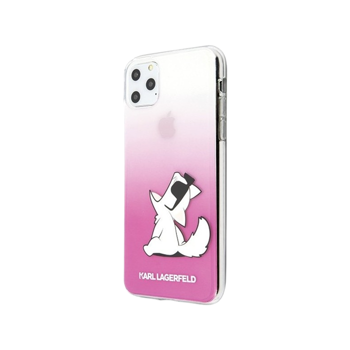 Plastové puzdro Karl Lagerfeld na Apple iPhone 11 Pro KLHCN58CFNRCPI Choupette Fun ružové