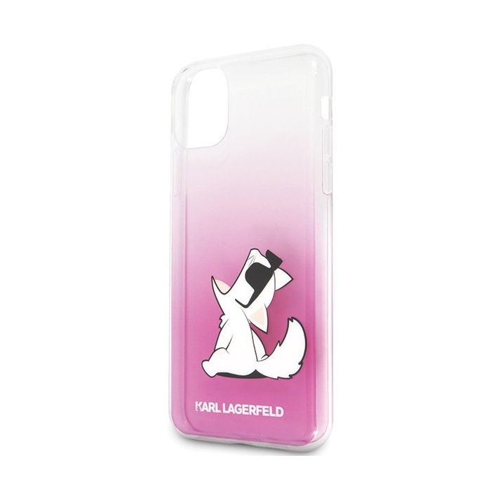 Karl Lagerfeld KLHCN61CFNRCPI Choupette Fun pre Apple iPhone 11 pink 