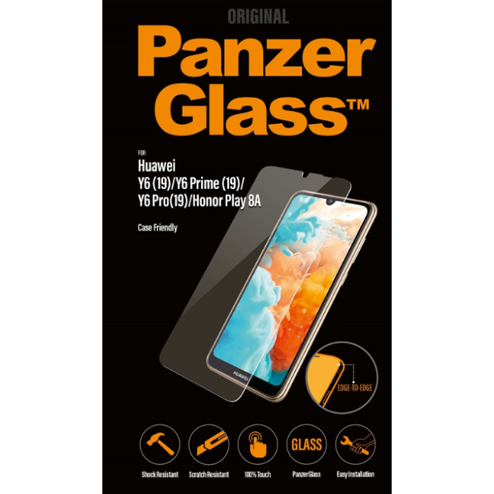 PanzerGlass Friendly pre Huawei Y6/Y6 Pro/Y6 Prime 2019/Honor Play 8A transparentné