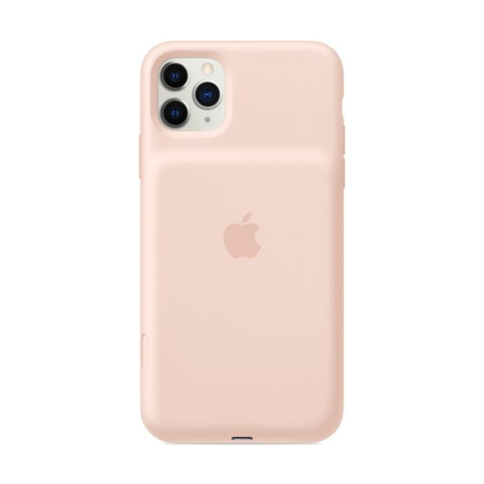 Plastové puzdro Apple na Apple iPhone 11 Pro Max MWVR2ZY/A Smart Battery Case with Wireless Charging Pink Sand