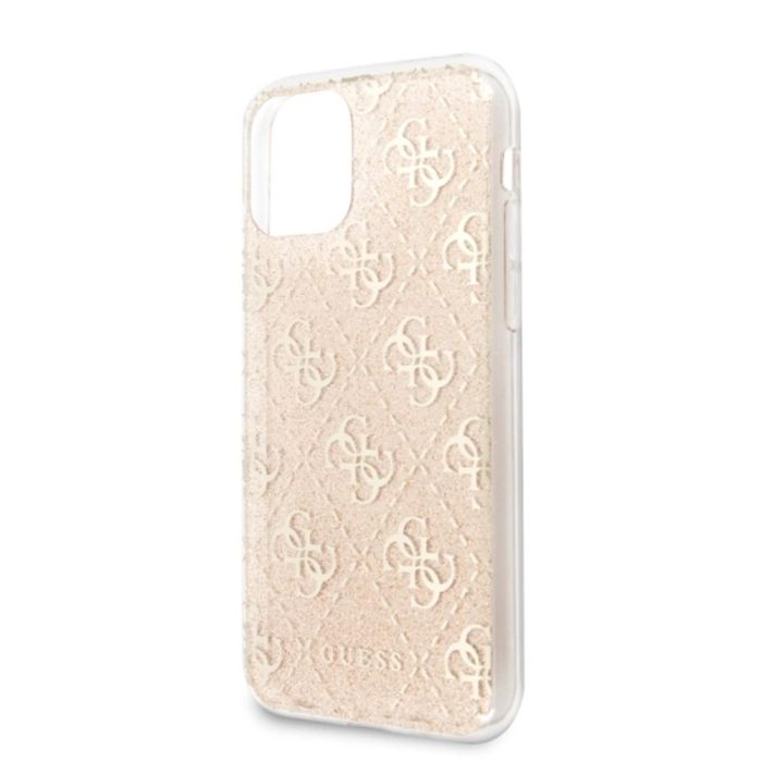 GUHCN61PCU4GLGO Guess 4G Glitter Zadní Kryt pro iPhone 11 Gold (EU Blister)