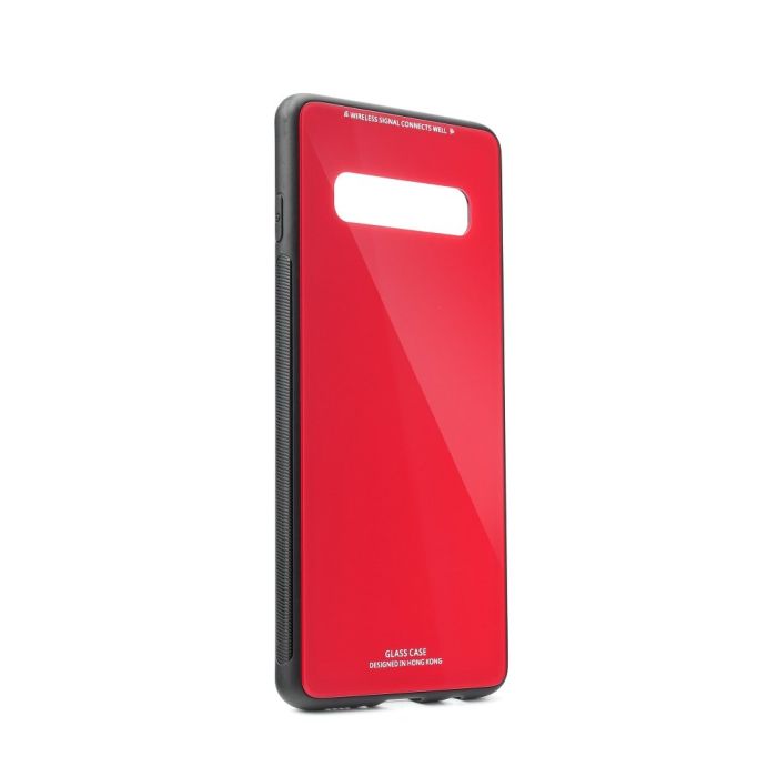 Plastové puzdro Forcell Glass pre Samsung Galaxy S20 Ultra červené 