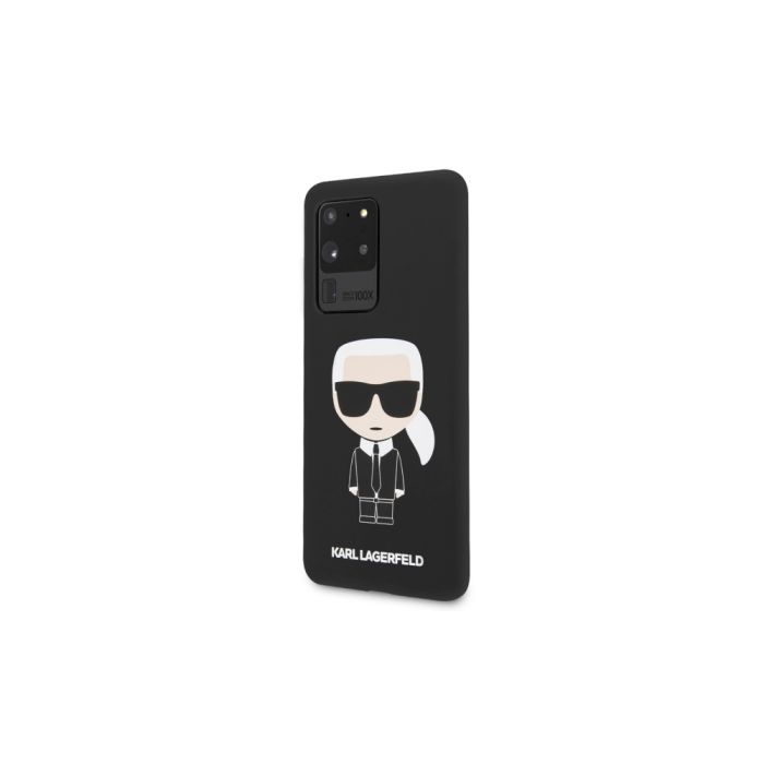 Silikónové puzdro na Samsung Galaxy S20 Ultra KLHCS69SLFKBK Karl Lagerfeld Full Body čierne
