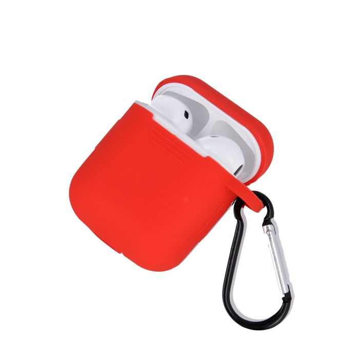 Silikónové puzdro pre Apple Airpods červené