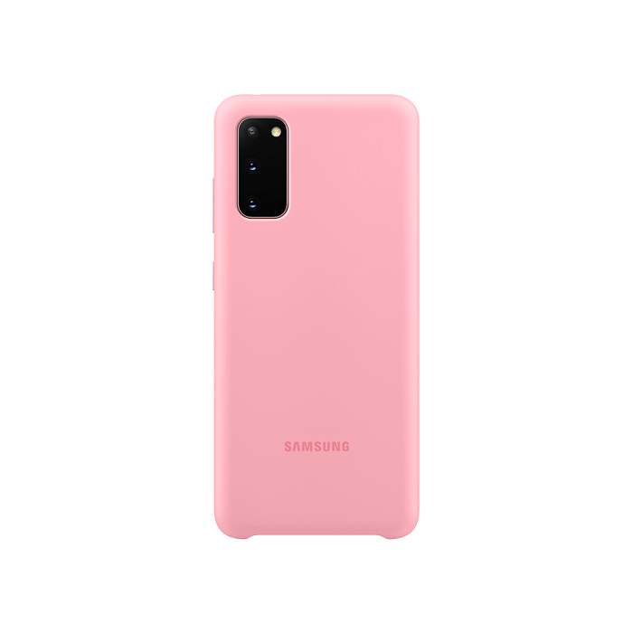 Samsung EF-PG980TP Silicone Cover pre Galaxy S20, ružové