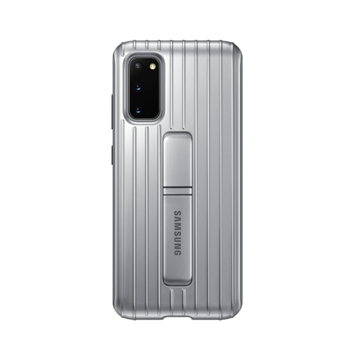Samsung EF-RG985CS Protective Standing Cover pre Galaxy S20+, strieborné