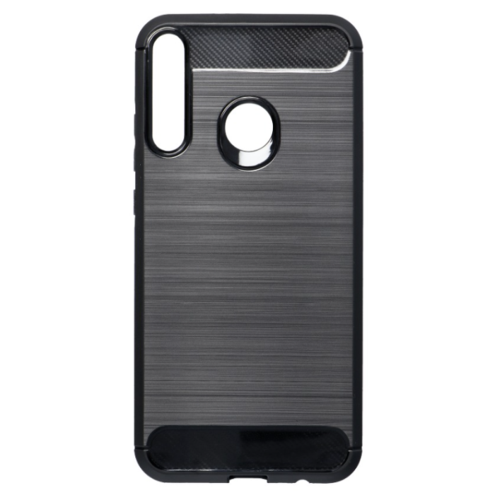 Silikónové puzdro na Huawei P40 Lite E Forcell Carbon čierne