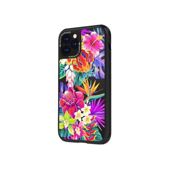 Odolné puzdro na Apple iPhone 11 Pro White Diamonds Tough Jungle kvietky