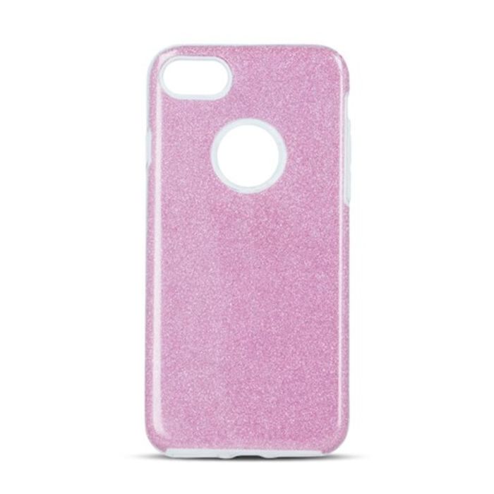 Silikónové puzdro na Huawei P40 Glitter 3in1 ružové