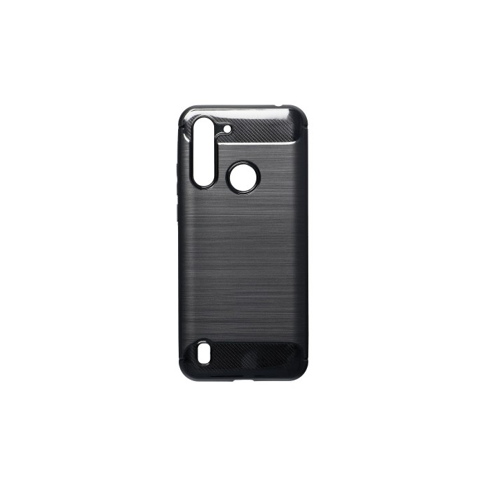 Silikónové puzdro na Motorola Moto G8 Power Lite Carbon TPU čierne
