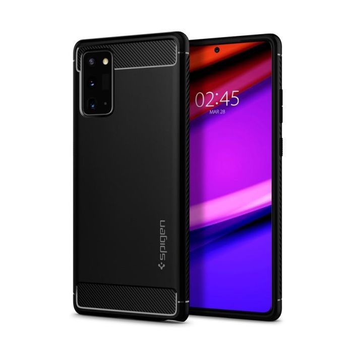 Obal na Samsung Galaxy Note 20 N980  Spigen Rugged Armor čierne