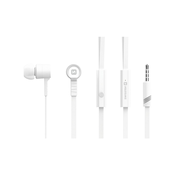 SWISSTEN Earbuds Rainbow YS-D2 biele