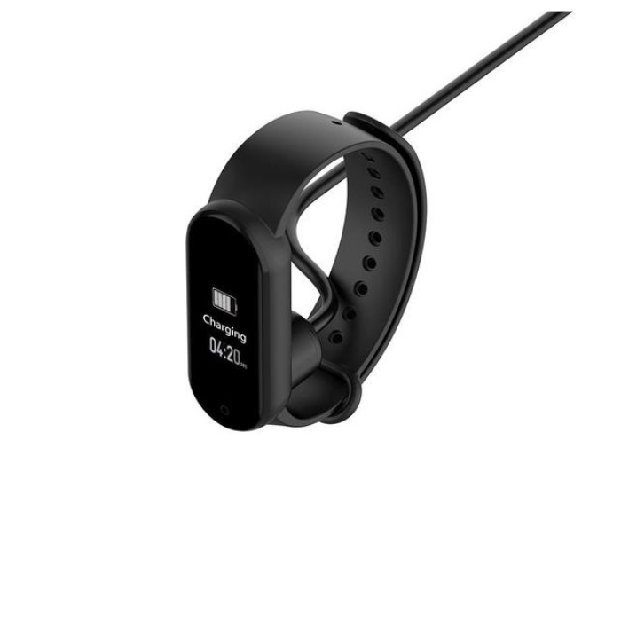Nabíjací kábel na Xiaomi Miband 5/6 Magnetický Tactical USB čierny