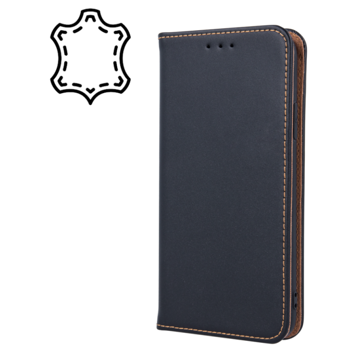 Diárové puzdro na Apple iPhone 12/12 Pro Genuine Smart Pro čierne