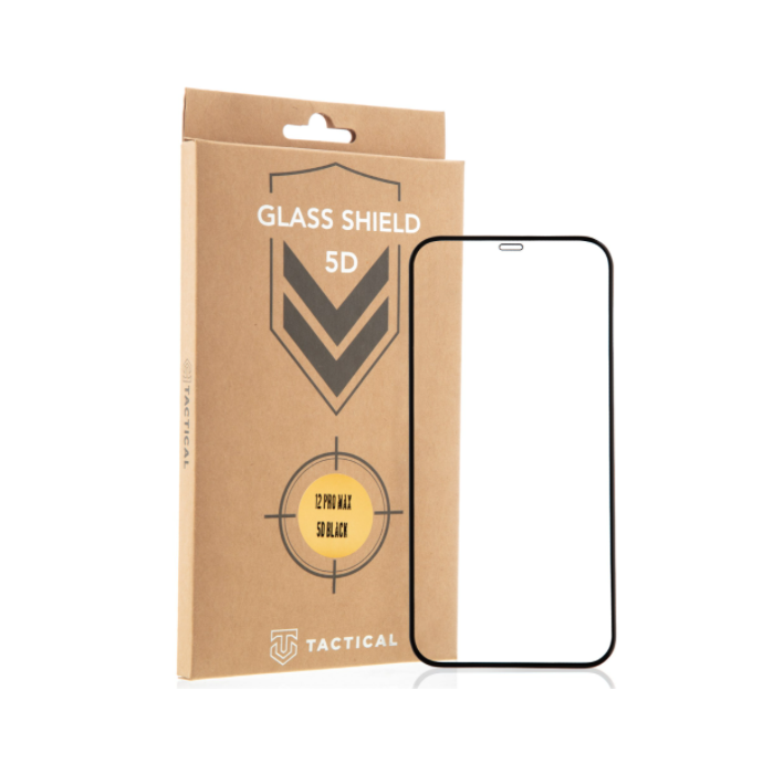 Tvrdené sklo Tactical Shield 5D na iPhone 12 Pro Max čierne
