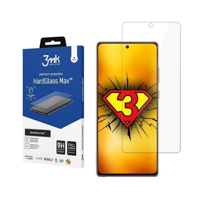 Tvrdené sklo 3MK na Samsung Galaxy Note 20 Ultra N986 celotvárové, čierne