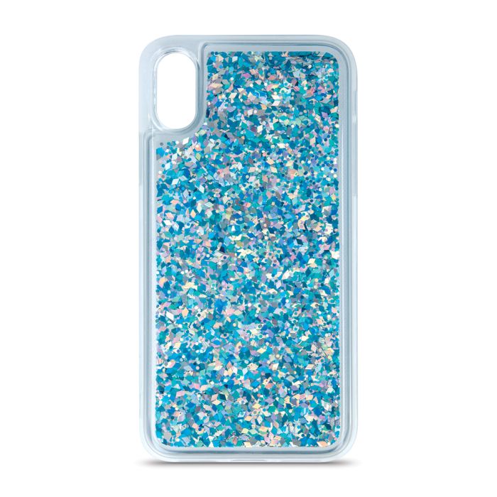 Silikónové puzdro na Apple iPhone 7/8/SE 2020 Liquid Sparkle modré