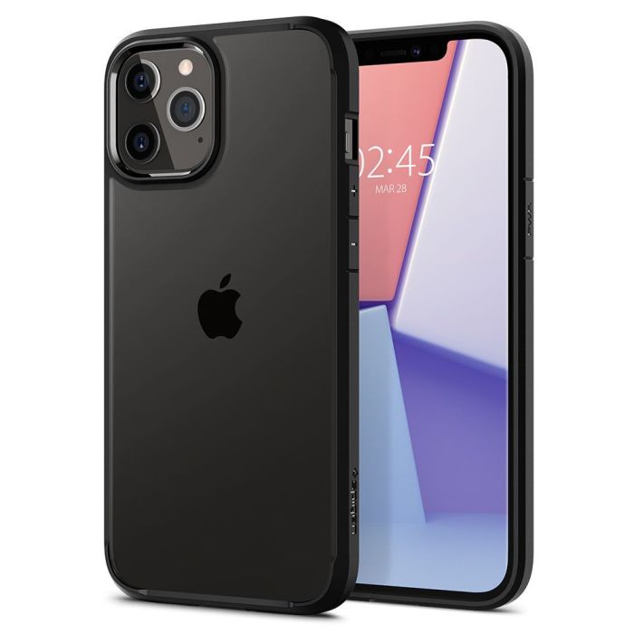 Plastové puzdro pre iPhone 12 Mini SPIGEN Ultra Hybrid čierne