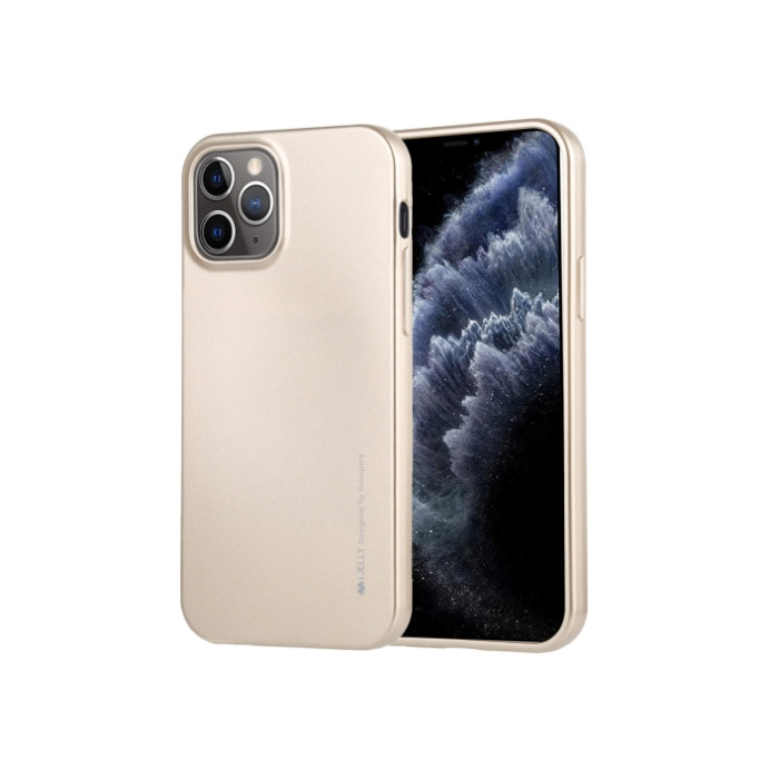 Silikónové puzdro na Apple iPhone 12 mini Mercury i-Jelly zlaté